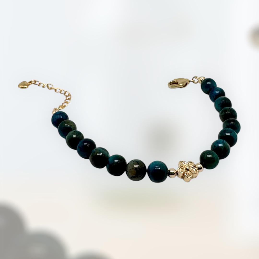 Bracelet en chrysocolle naturelle 1146