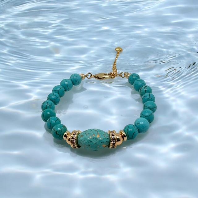 Bracelet howlite turquoise 1143