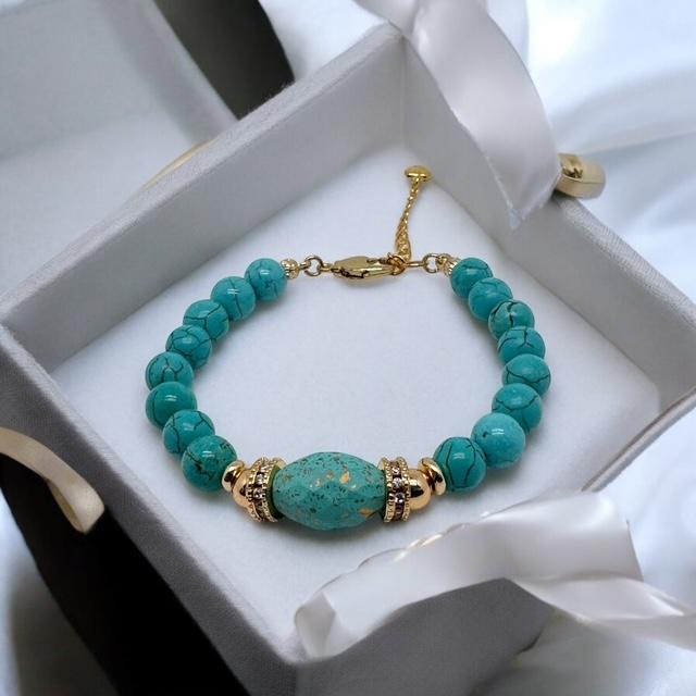 Bracelet howlite turquoise 1143