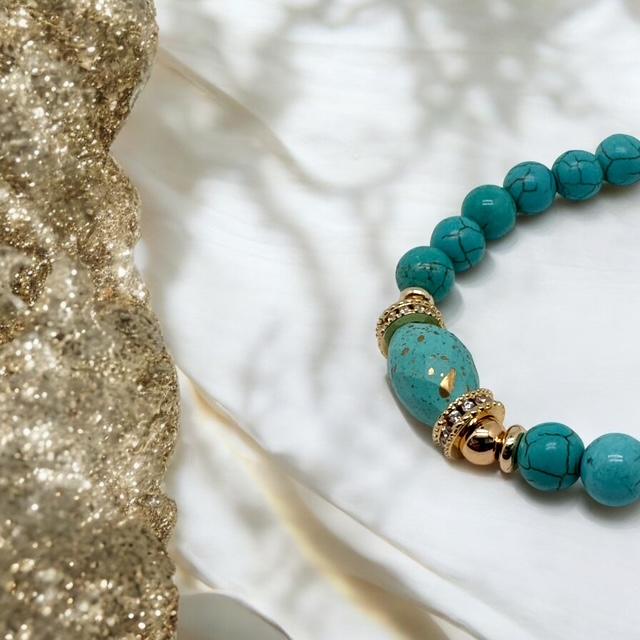 Bracelet howlite turquoise 1143