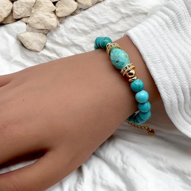 Bracelet howlite turquoise 1143