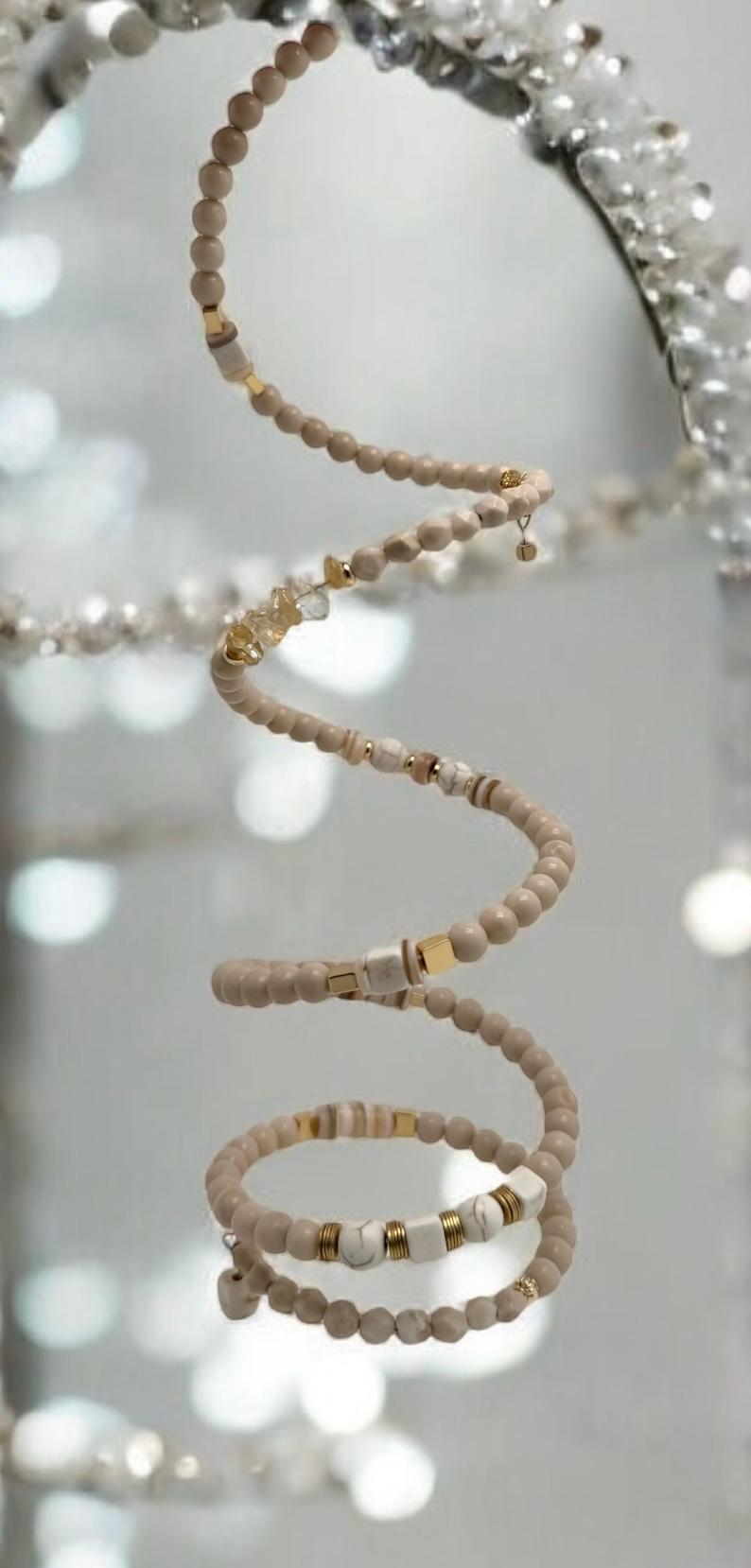 Bracelet égyptien en jaspe et citrine 1158