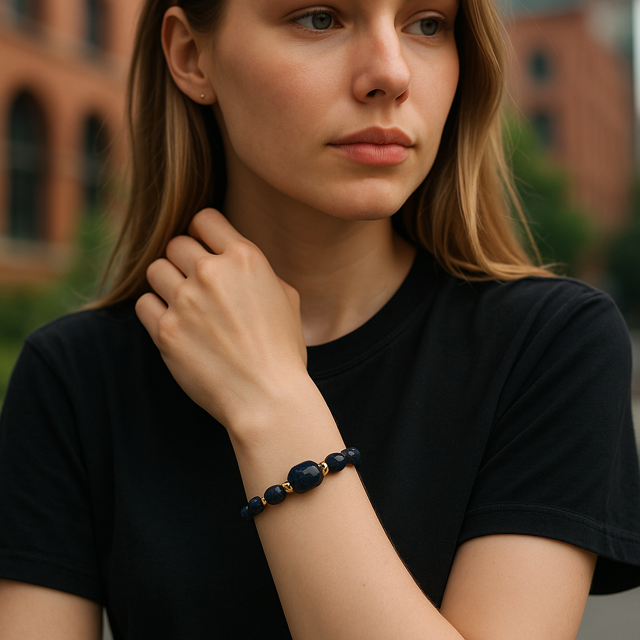 Bracelet lapis-lazuli 1172
