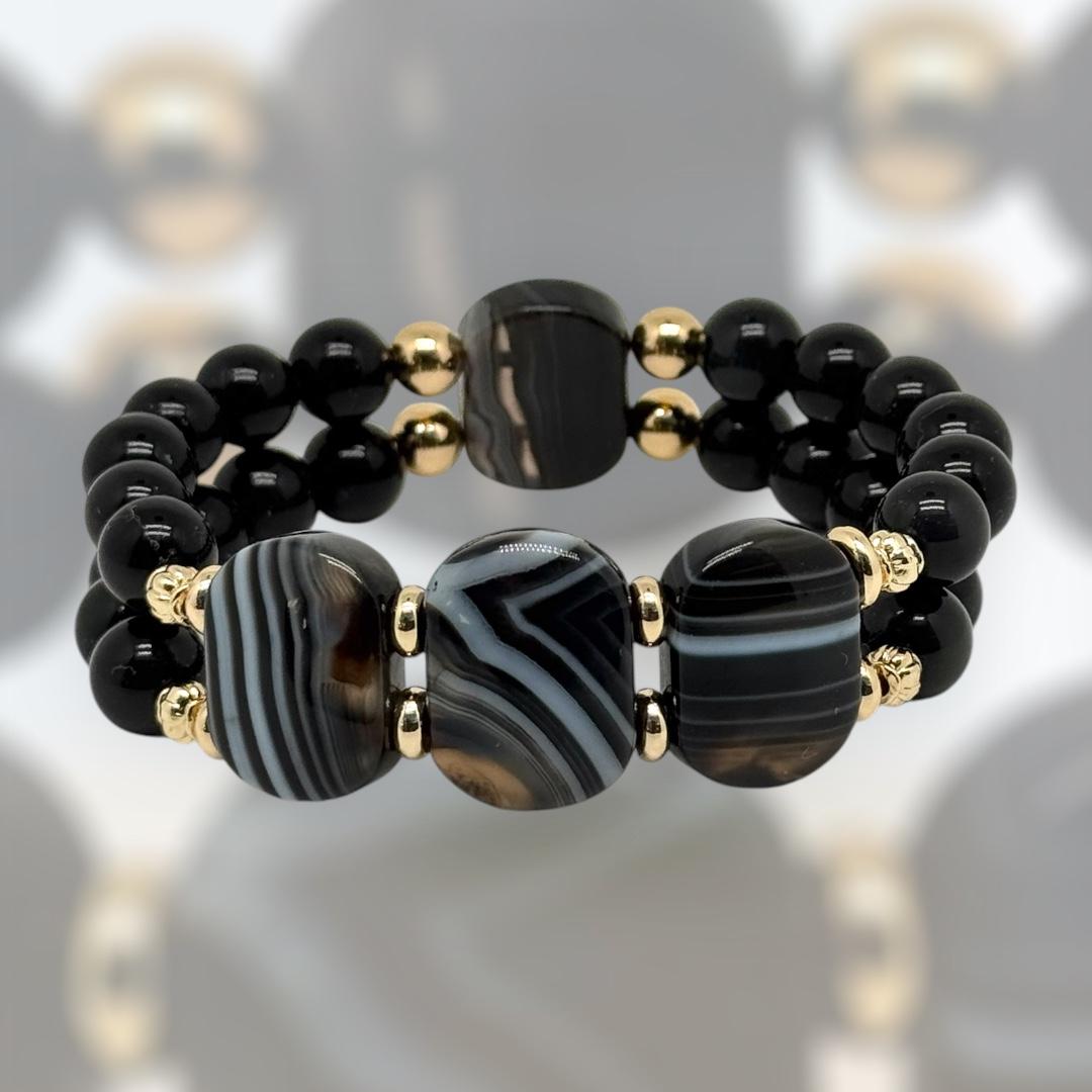 Bracelet obsidienne 1154