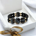 Bracelet obsidienne 1154