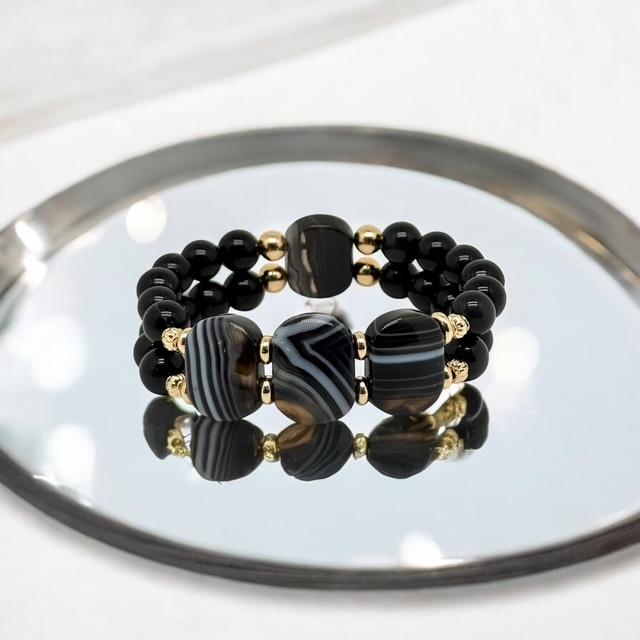 Bracelet obsidienne 1154