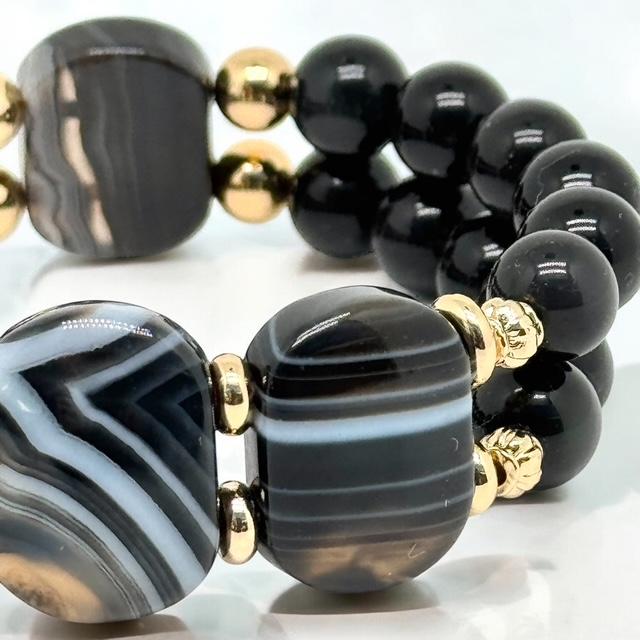 Bracelet obsidienne 1154