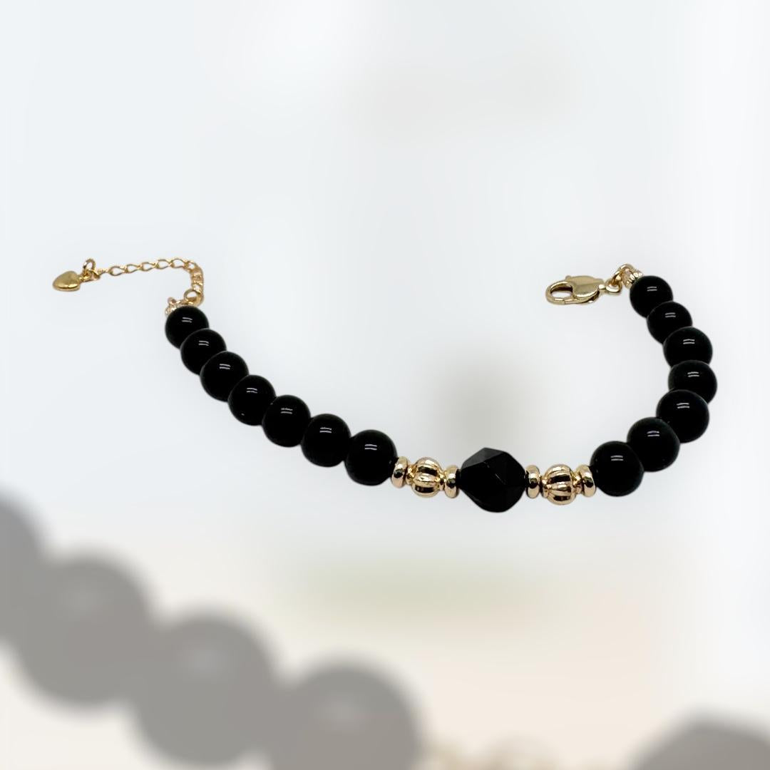 Bracelet en obsidienne naturelle 1151