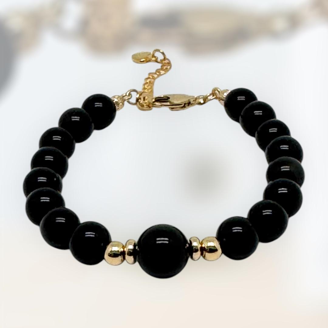 Bracelet en obsidienne naturelle 1149