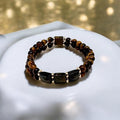 Bracelet double rangs en oeil de tigre 1139