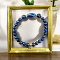 Bracelet eperles de sodalite naturelles 1123