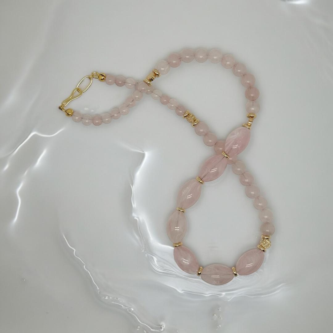 Collier en quartz rose 2144