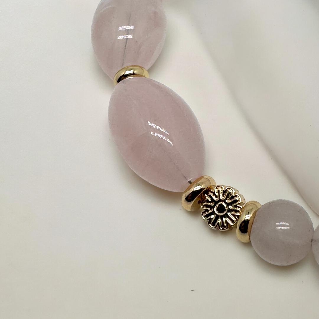 Collier en quartz rose 2144