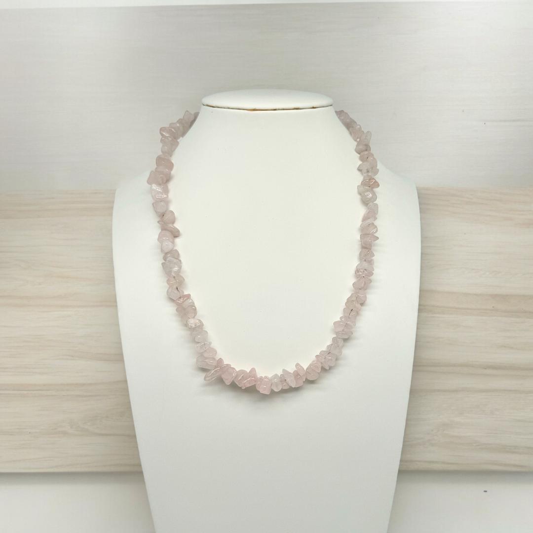 Colleir en quartz rose 2143