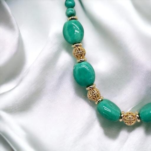 Collier en amazonite naturelle 2119