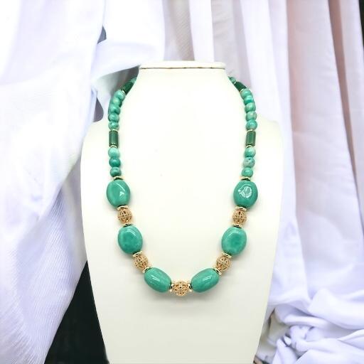 Collier en amazonite naturelle 2119