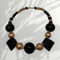 Collier en perles de bois peintes Réf 2128 bis