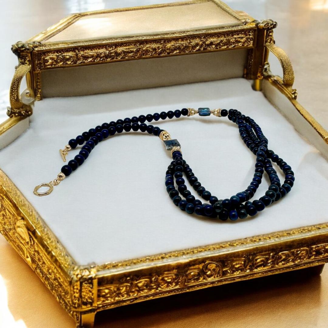 Collier lapis-lazuli 2163