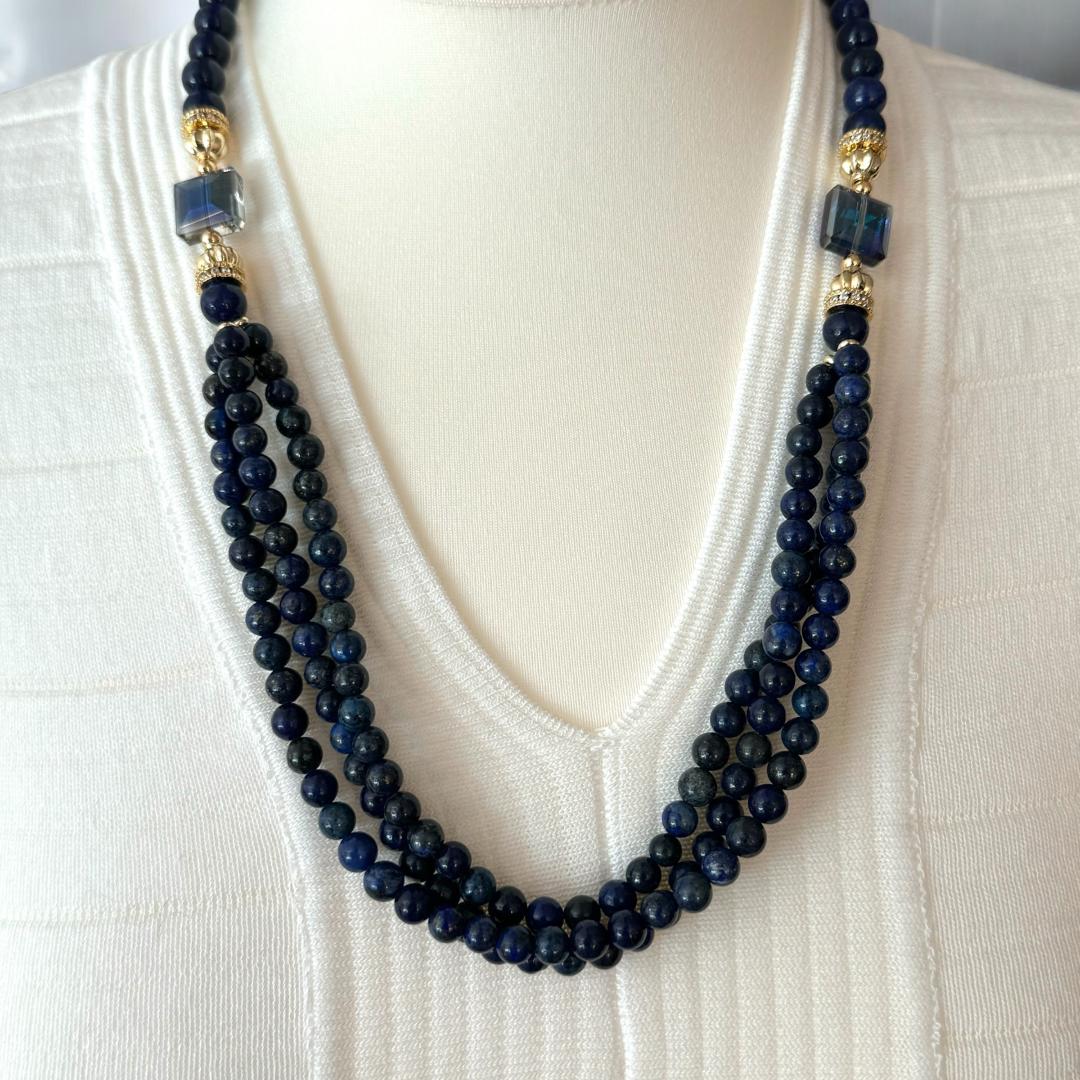 Collier lapis-lazuli 2163