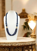 Collier lapis-lazuli double rangs 2166