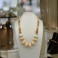 Collier fantaisie et citrine 2181