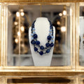 Collier sodalite et perles fantaisies 2195