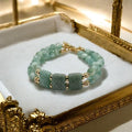 Braclet double rangs en larimar 1142