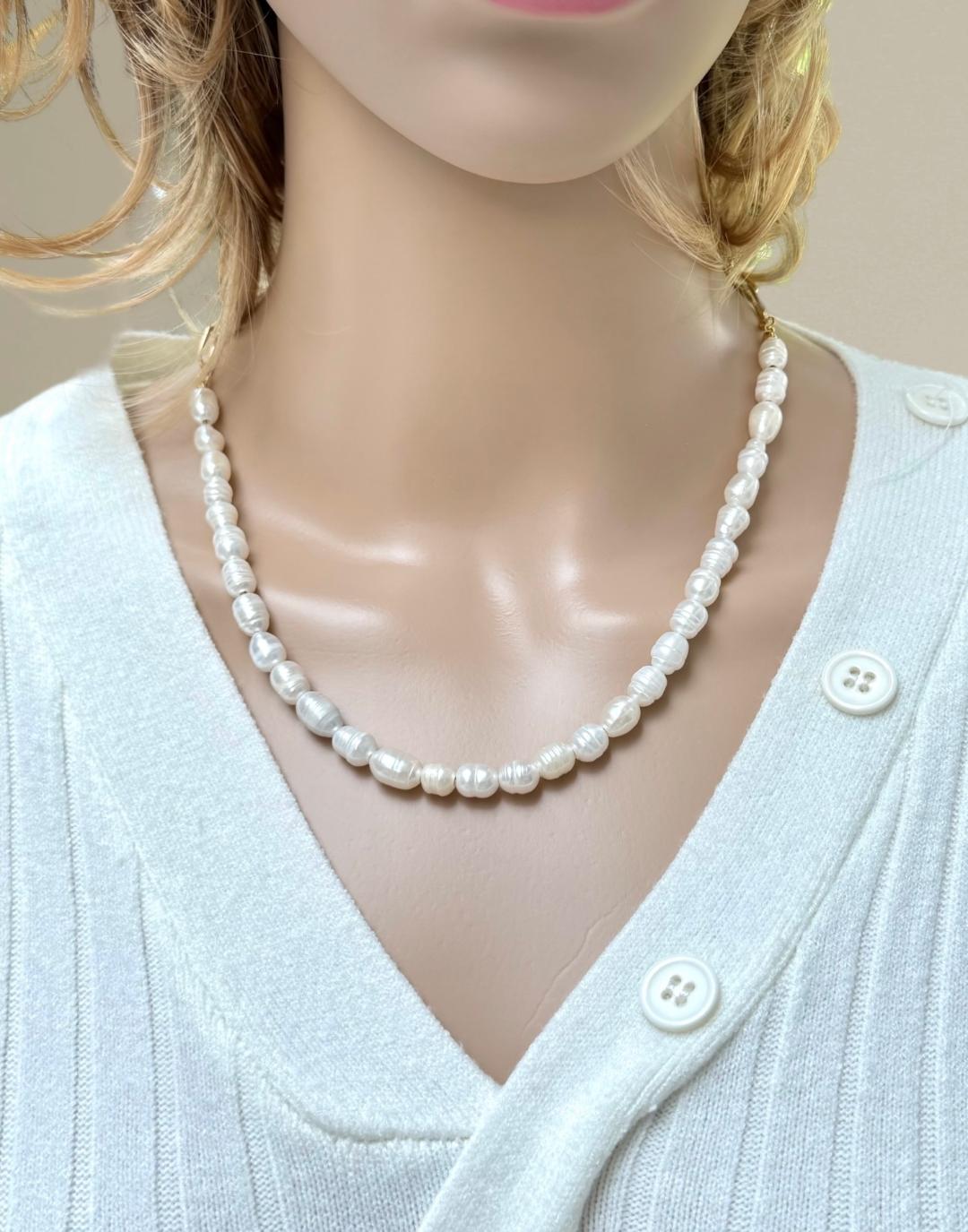 Collier perles baroques d'eau douce 2153