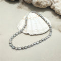 Collier en perles grise d'eau douce 2148