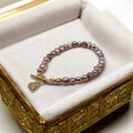 Bracelet en perles rosées d'eau douce 1119