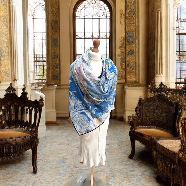 Foulard soie et cachemire 5055