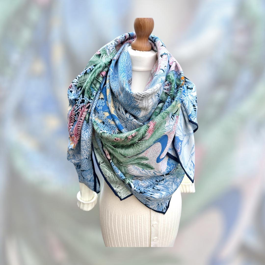 Foulard soie et cachemire 5055