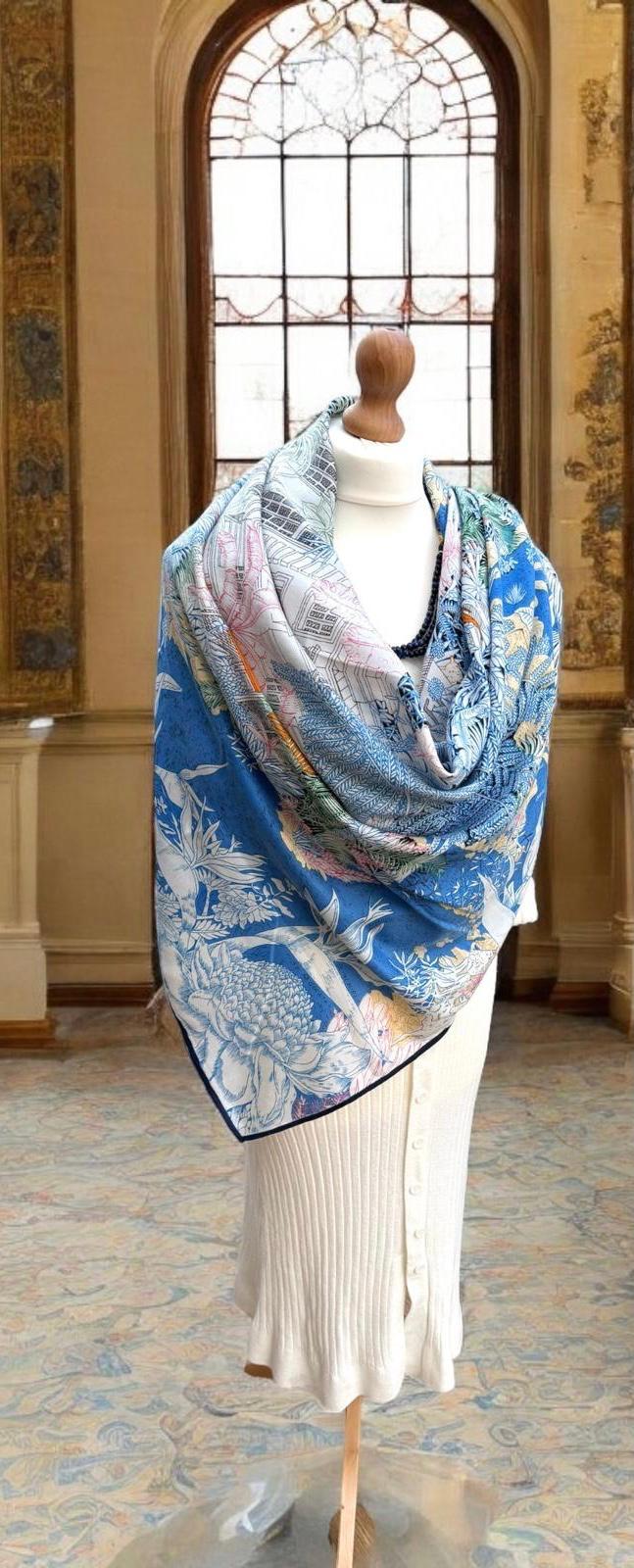 Foulard soie et cachemire 5055