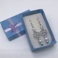 Boucles d'oreilles en perles et argent 3032