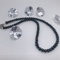 Collier en perles naturelles d'eau douce bleues 2099
